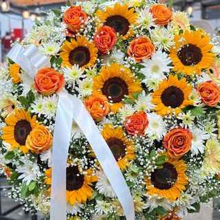 Coroa - Girassol & Rosas