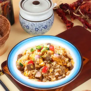 Arroz com carne Vaca