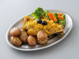 Bacalhau com broa 1 dose