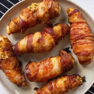 Peito de frango com bacon 1/2 dose