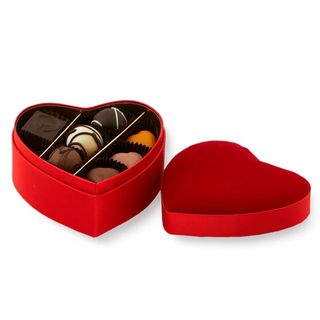 Guarda Jóias Coração Veludo XS