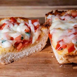 Cheesy Bruschetta Garlic Bread