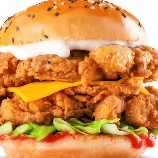 Menu Double Crispy Chicken Burger