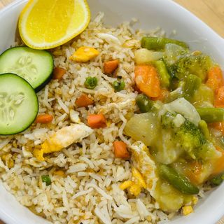 Egg Fried Rice with Chinese Vegetables 
