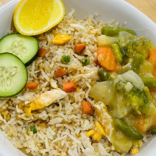 Egg Fried Rice with Chinese Vegetables 