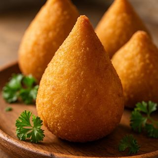 Açaí + coxinha de frango grande