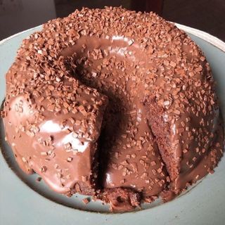 Bolo vulcão de chocolate