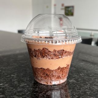 Bolo no pote de chocolate 