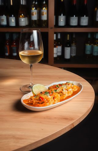 Camarão Frito Com Molho Picante