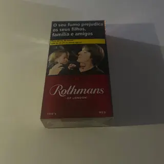Rothman Red 100s box