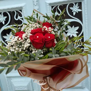 Bouquet 5 rosas vermelhas