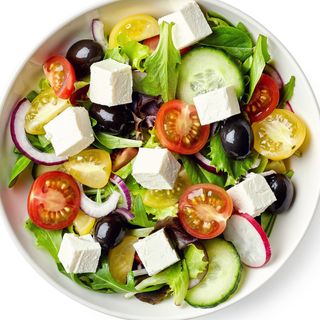 Fresh cheese salad