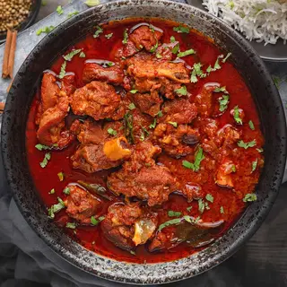 Lamb Vindaloo  COM ARROZ (RICE ),