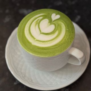 Japanese matcha latte