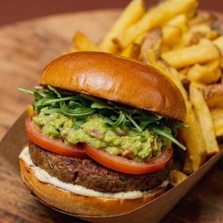 Vegetariano Burger + BATATA generosa