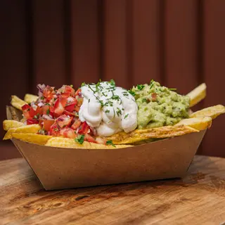 Batata Vegetariana com Guacamole e Cream Cheese