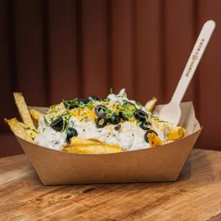 Batata com Bacalhau Cremoso e Queijo Gratinado