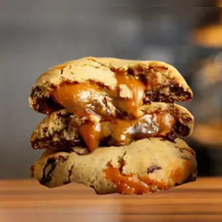 Cookie com doce de leite