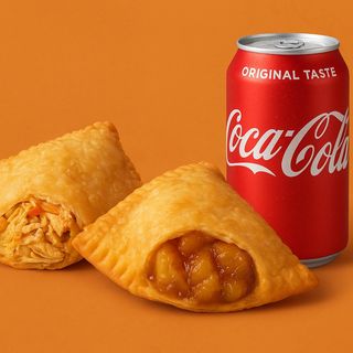 Happy HOUR 1 Pastel água na boca , 1 sobremesa ,1 coca cola 33cl