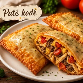 Pastel Premium com Queijo e Batata Frita