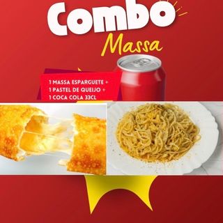 Combo Massa, Entrada e Coca-Cola