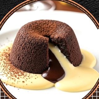 Chocolate Fondant with English Cream
