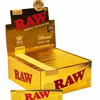 Mortalhas Raw Ethereal Gold King Size Slim