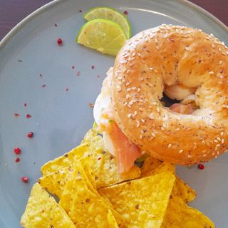 Bagel de Salmão Fumado