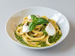 Pasta de Burrata e Pesto