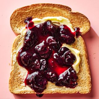 Toast with jam & butter
