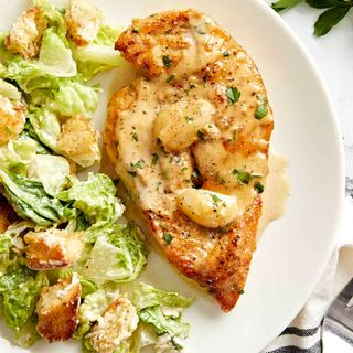 Creamy chicken escalope