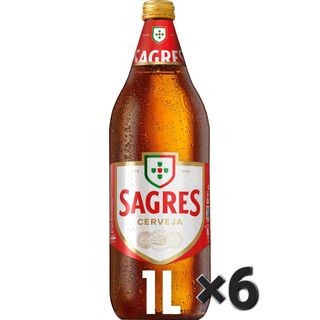 Cerveja Sagres 1L (Pack 6)