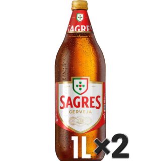 Cerveja Sagres 1L (Pack 2)