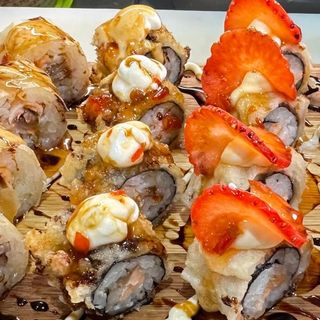 Hot roll Hosomaki fry