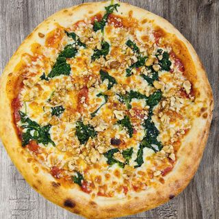 Pizza espinafres nozes
