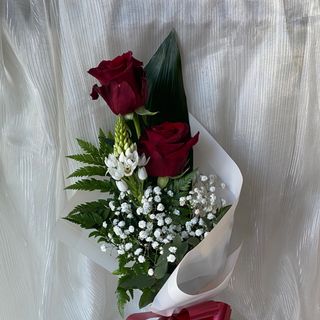 2 rosas e ornitogalo