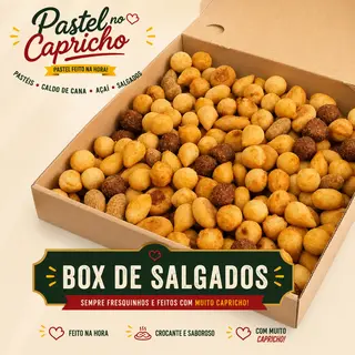 Mix para festas de Mini Salgados 30un