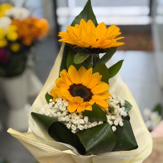 Ramo com 2 girassóis