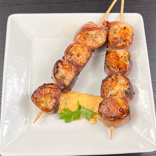 Espetadas Medalhão Suíno com Bacon