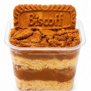 Bolo no pote de Biscoff