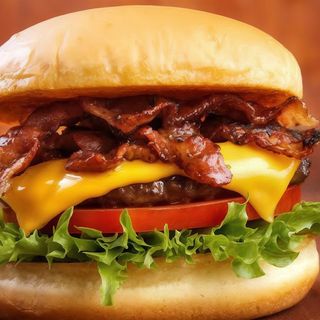 X-Bacon com batata frita