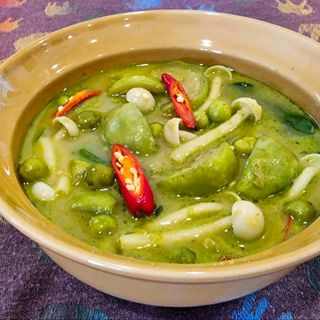 Green curry vegetable,✅