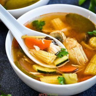Tom yam soup vegetables 