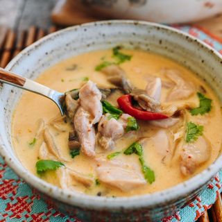 Tom kha soup vegetables 