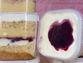 Bolo no Pote Frutos Vermelhos