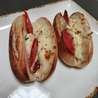 Pão Alho Queijo e Pepperoni