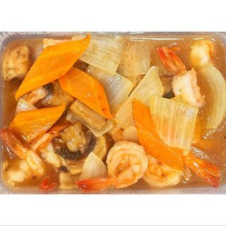 B18. Gambas Picantes com Molho Especial