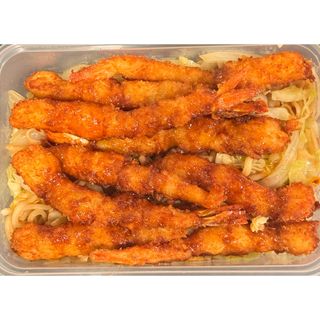 N5. Massa com Gambas Panadas