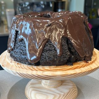 Bolo de chocolate - fatia