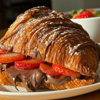 Croissant Nutella com Morango